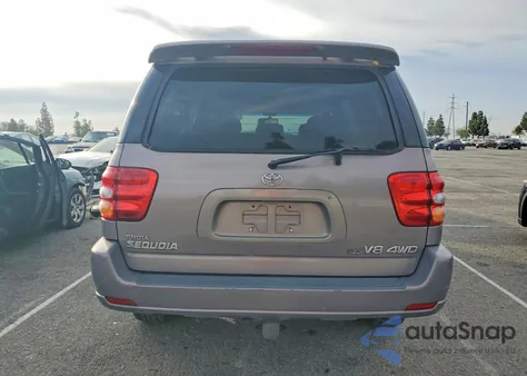 2002 Toyota Sequoia Limited z USA, uszkodzony, nr VIN 5TDBT48AX2S107805